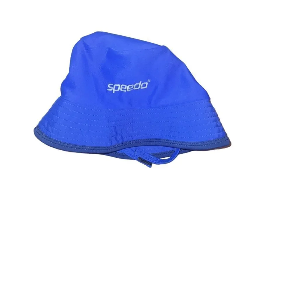 SPEEDO Toddler Boys UV Bucket Hat Blue Summer Sun Hat S/M